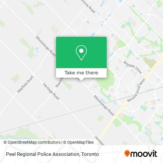 Peel Regional Police Association map