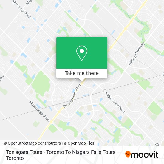 Toniagara Tours - Toronto To Niagara Falls Tours plan
