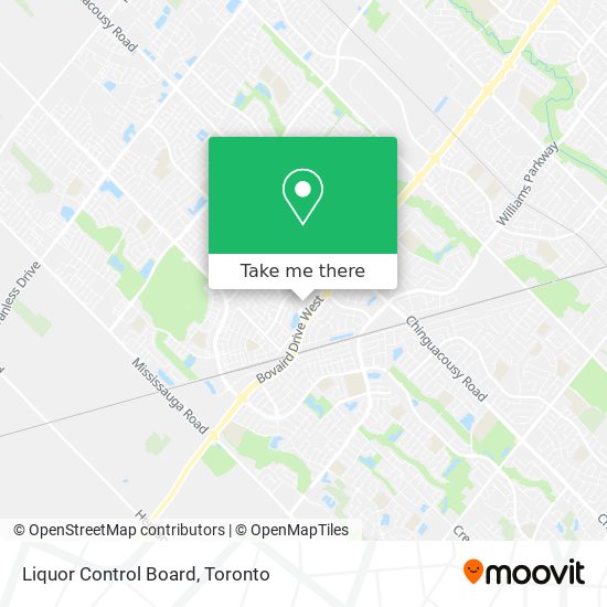 Liquor Control Board map