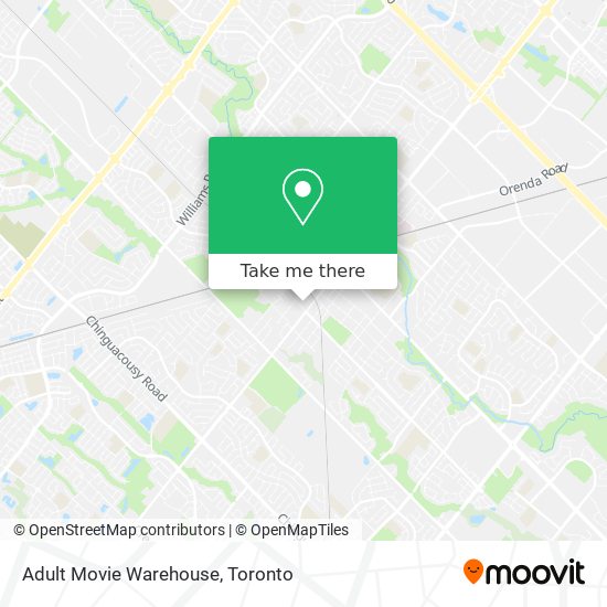 Adult Movie Warehouse map