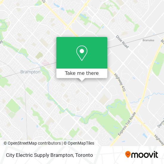 City Electric Supply Brampton plan