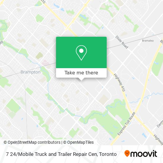 7 24 / Mobile Truck and Trailer Repair Cen map