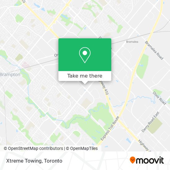 Xtreme Towing map