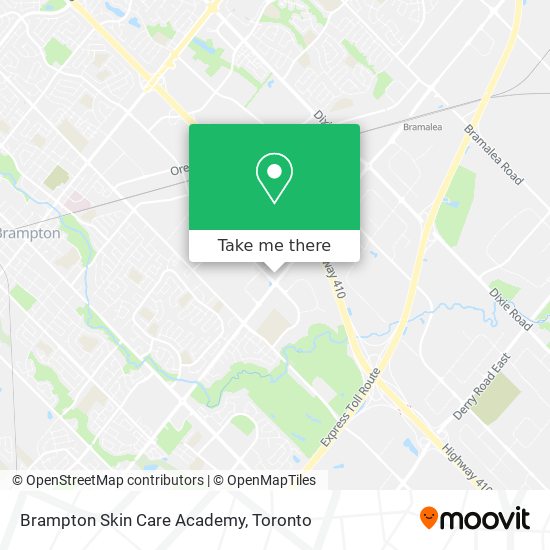 Brampton Skin Care Academy map