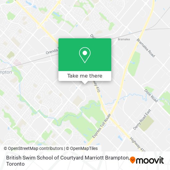 British Swim School of Courtyard Marriott Brampton map