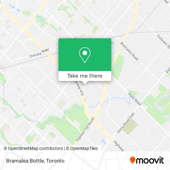 Bramalea Bottle map