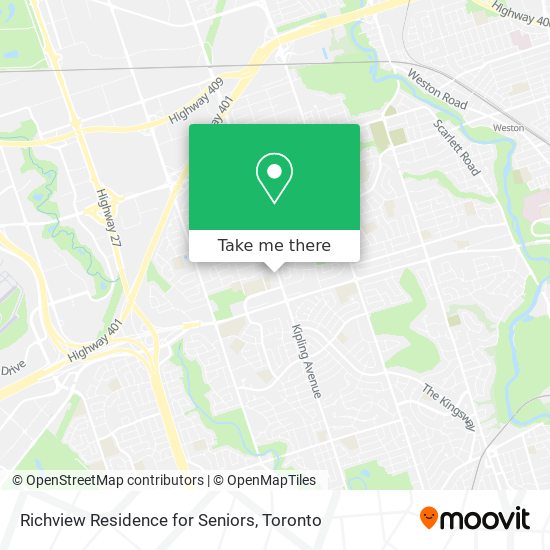 Richview Residence for Seniors map