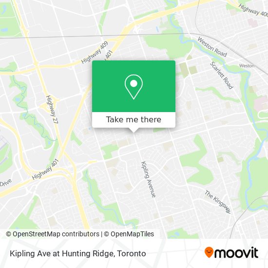 Kipling Ave at Hunting Ridge map