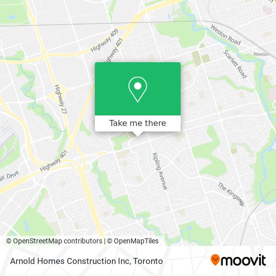 Arnold Homes Construction Inc map
