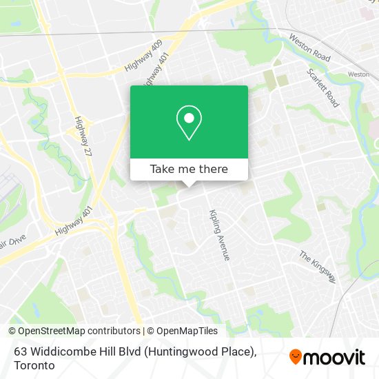 63 Widdicombe Hill Blvd (Huntingwood Place) map