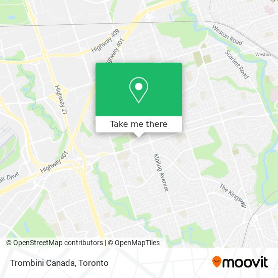 Trombini Canada map