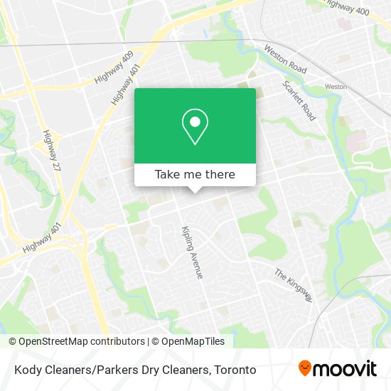 Kody Cleaners / Parkers Dry Cleaners map