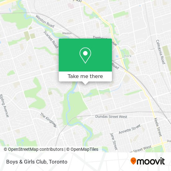 Boys & Girls Club map