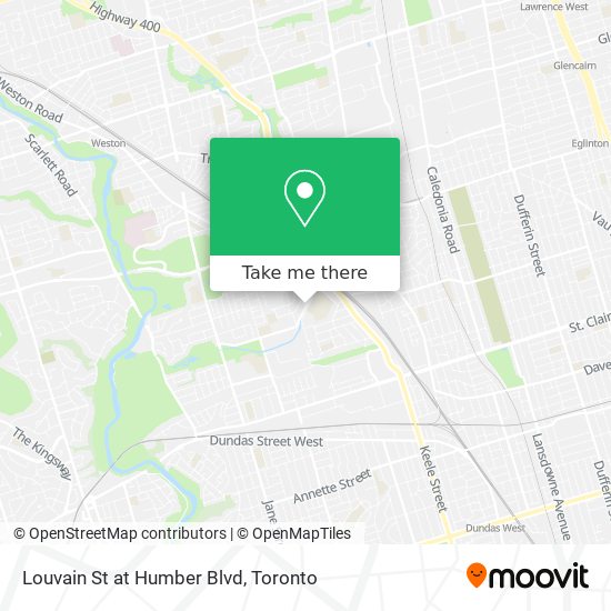 Louvain St at Humber Blvd map