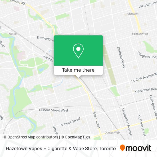 Hazetown Vapes E Cigarette & Vape Store map