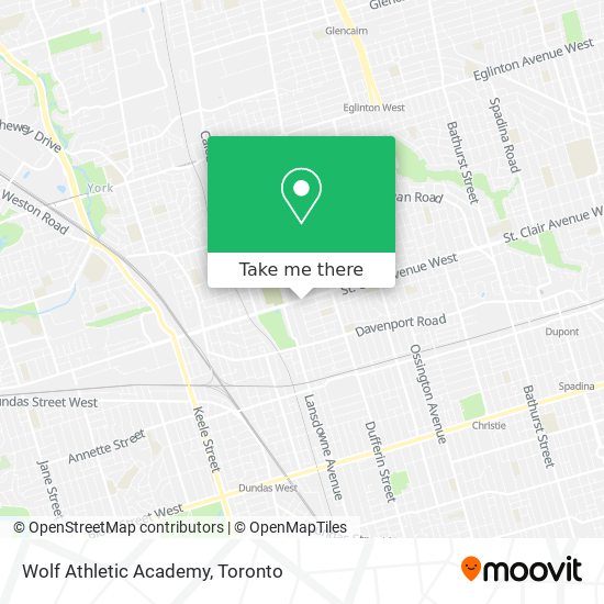 Wolf Athletic Academy map
