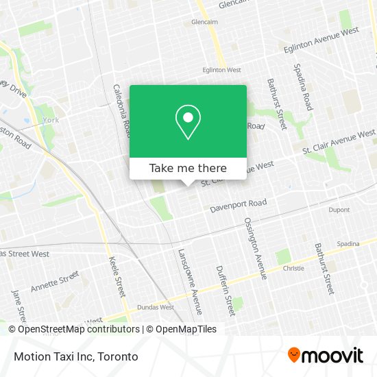 Motion Taxi Inc map