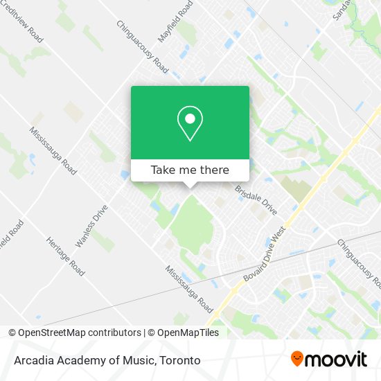 Arcadia Academy of Music map