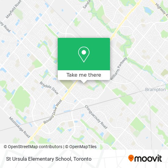 St Ursula Elementary School map