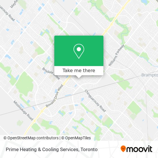 Prime Heating & Cooling Services map