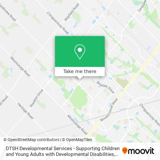 DTSH Developmental Services - Supporting Children and Young Adults with Developmental Disabilities map