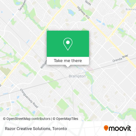 Razor Creative Solutions map