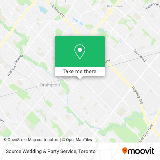 Source Wedding & Party Service map