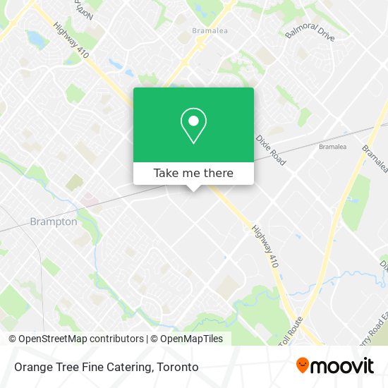 Orange Tree Fine Catering map