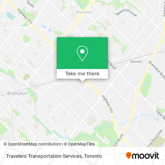 Travelers Transportation Services map