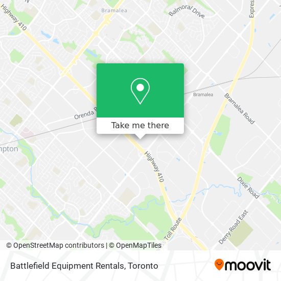 Battlefield Equipment Rentals map