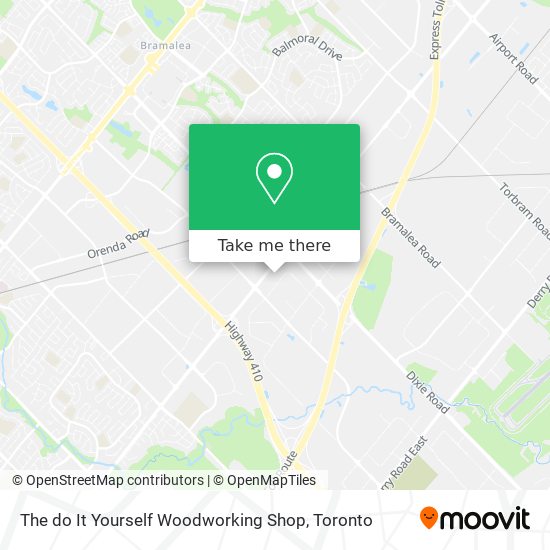 The do It Yourself Woodworking Shop map