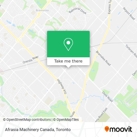 Afrasia Machinery Canada map