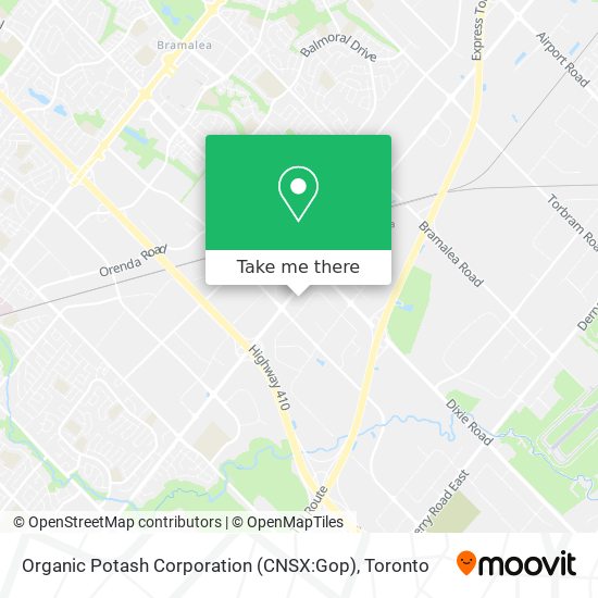 Organic Potash Corporation (CNSX:Gop) map