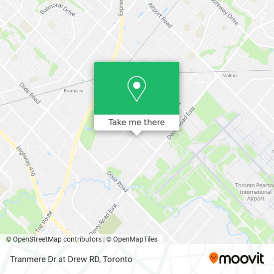 Tranmere Dr at Drew RD map
