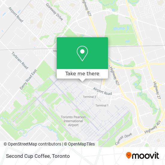 Second Cup Coffee map