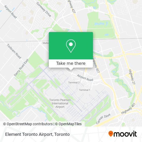 Element Toronto Airport map