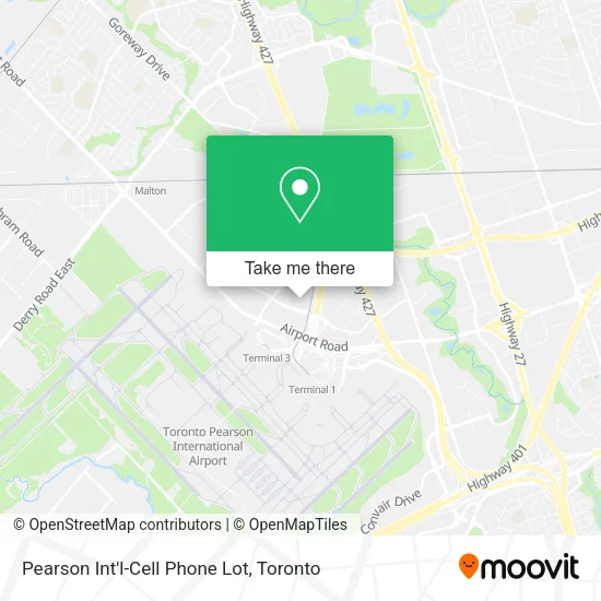 Pearson Int'l-Cell Phone Lot map