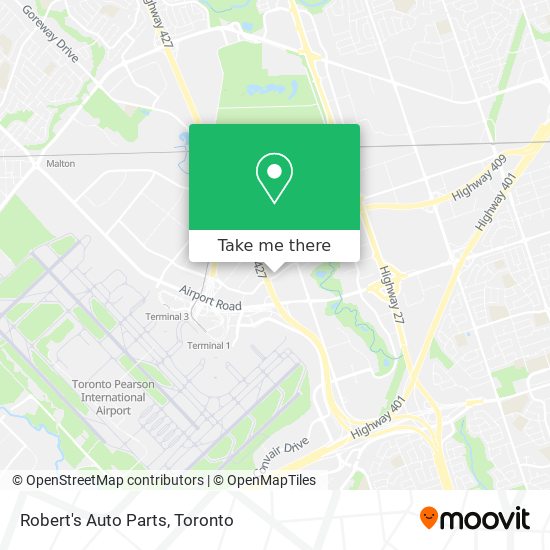 Robert's Auto Parts map