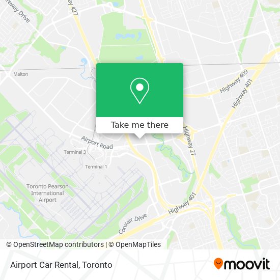 Airport Car Rental map