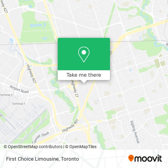 First Choice Limousine map