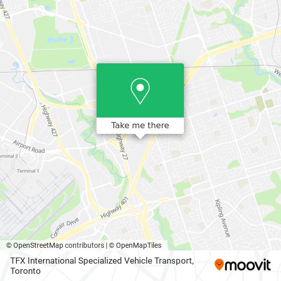 TFX International Specialized Vehicle Transport map