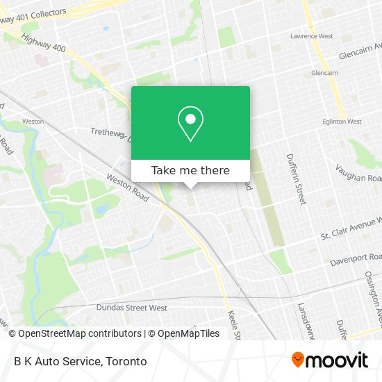 B K Auto Service map