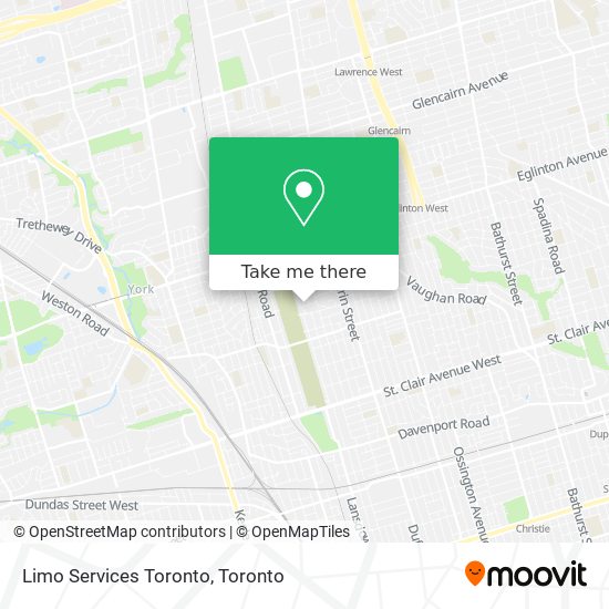 Limo Services Toronto map