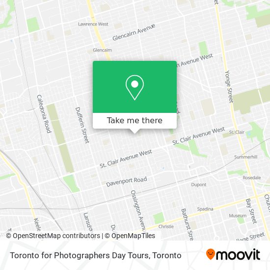 Toronto for Photographers Day Tours plan