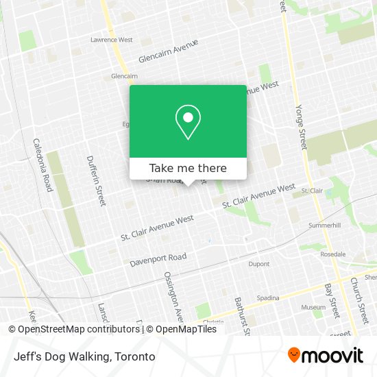 Jeff's Dog Walking map