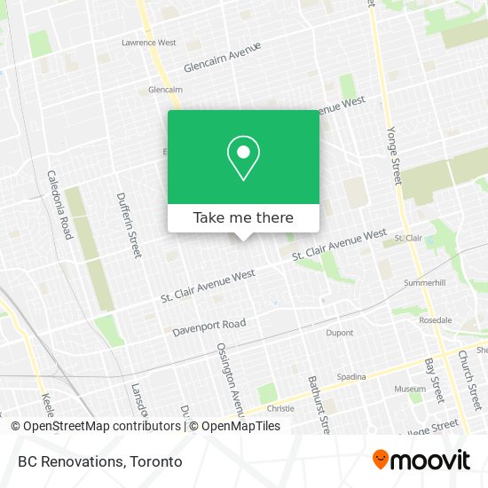 BC Renovations map