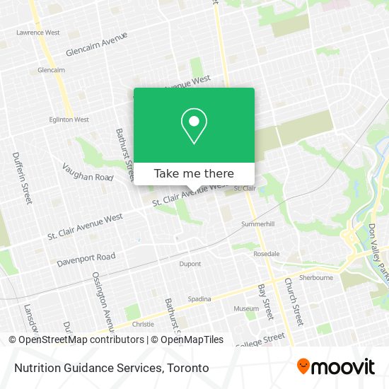 Nutrition Guidance Services map