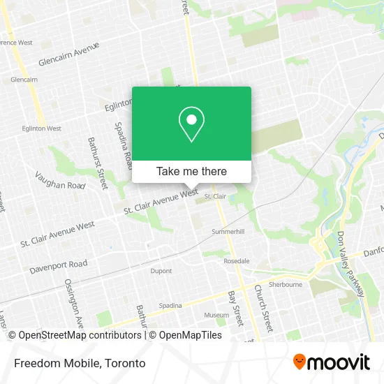 Freedom Mobile map