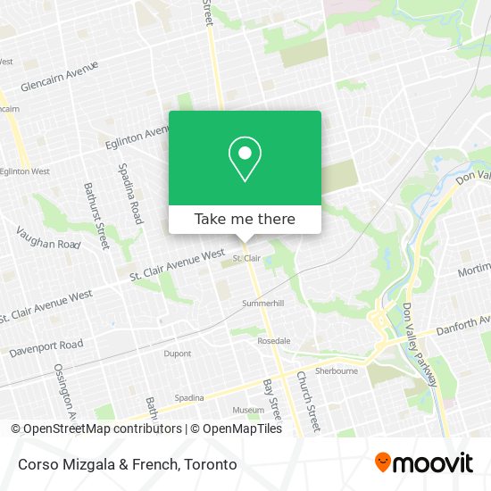 Corso Mizgala & French map