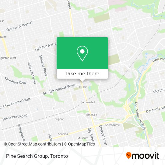 Pine Search Group map